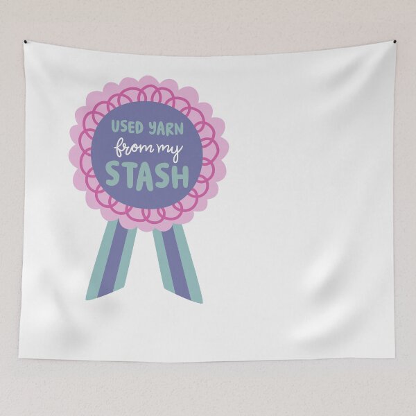 Item preview, Used yarn from my stash – Knitter Achievement Badge designed and sold by OHBOY! Handmade.