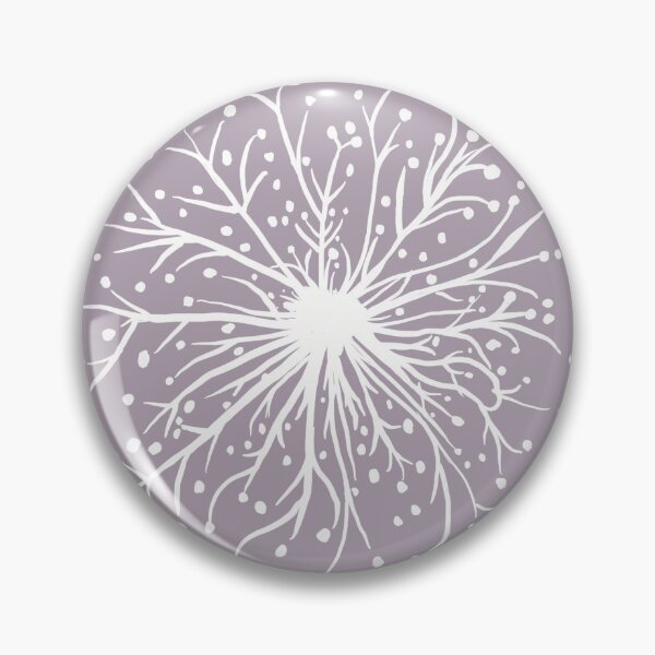 Item preview, White Snowflake on Mauve designed and sold by Lynne Goodman Design.