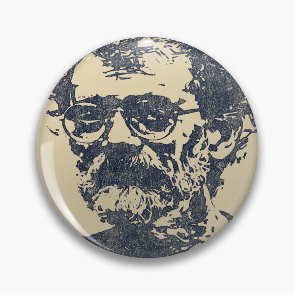 Item preview, Psychedelic Terence McKenna Portrait – Consciousness Thinker Trippy Art Illustration designed and sold by Mystikos Art.