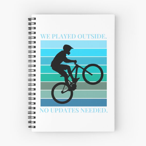 Item preview, Retro Sunset Bicycle Silhouette: "We Played Outside" Nostalgic Design designed and sold by VibranPalette.
