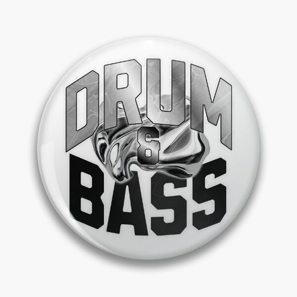 Item preview, DRUM AND BASS  - Y2K Monochrome (dark grey) designed and sold by Discothreadz.