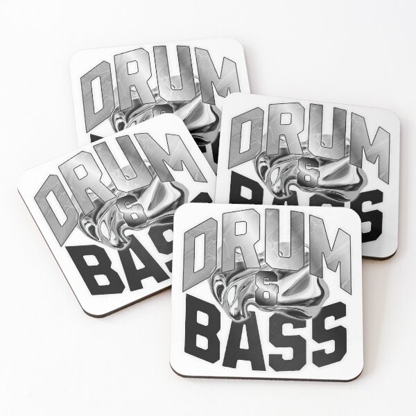 Item preview, DRUM AND BASS  - Y2K Monochrome (dark grey) designed and sold by Discothreadz.