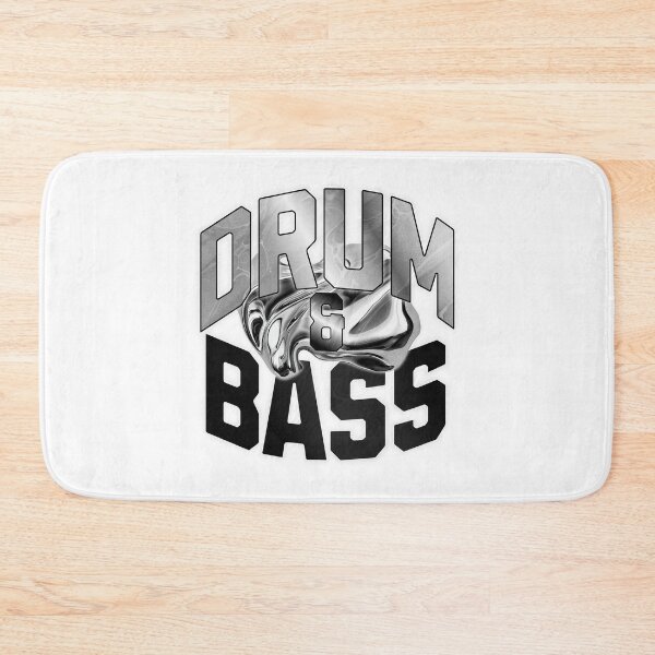 Item preview, DRUM AND BASS  - Y2K Monochrome (dark grey) designed and sold by Discothreadz.