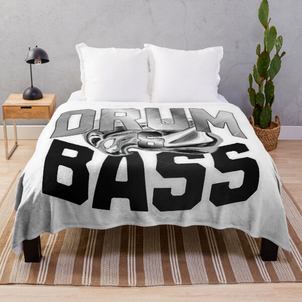 Item preview, DRUM AND BASS  - Y2K Monochrome (dark grey) designed and sold by Discothreadz.