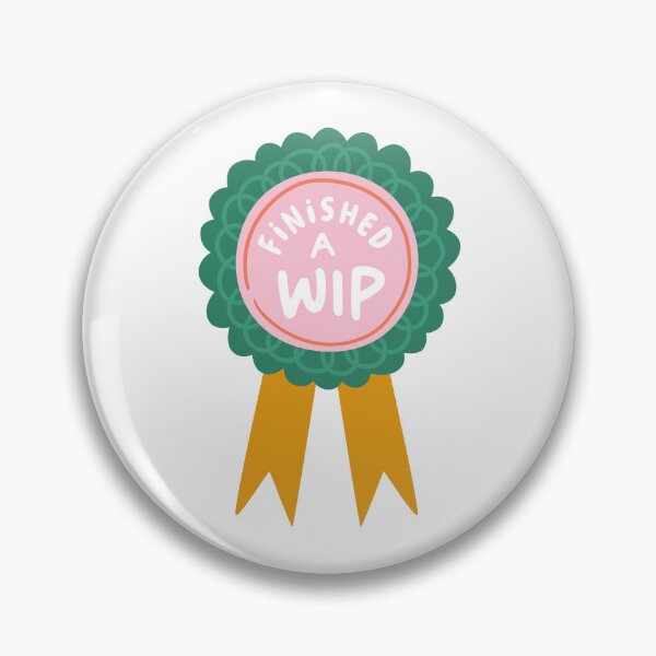 Item preview, Finished a WIP – Knitter Achievement Badge designed and sold by OHBOY! Handmade.