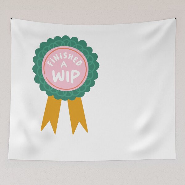 Item preview, Finished a WIP – Knitter Achievement Badge designed and sold by OHBOY! Handmade.