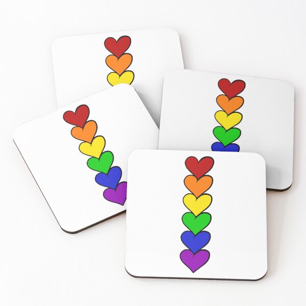 Item preview, Rainbow Hearts designed and sold by Mars4Design.