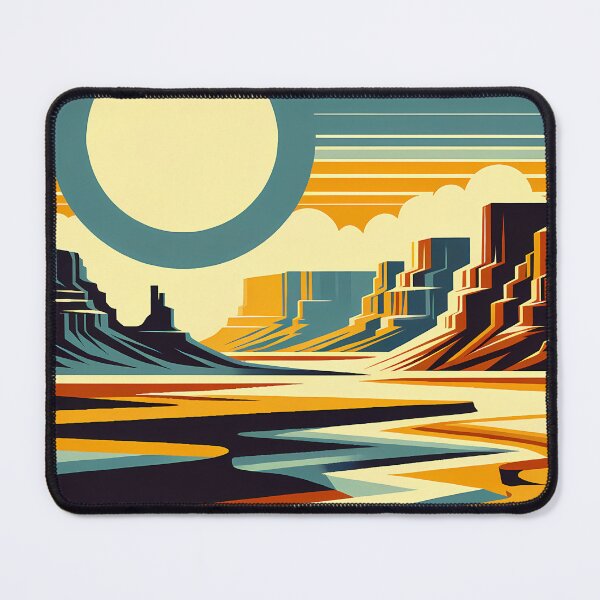 Item preview, Geometric Desert Canyon Sunrise designed and sold by InkSmithery.