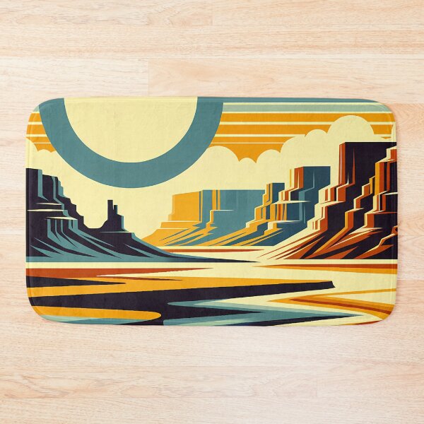 Item preview, Geometric Desert Canyon Sunrise designed and sold by InkSmithery.
