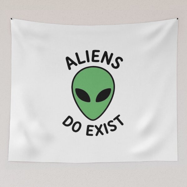 Item preview, Aliens Do Exist – Minimal Alien Design designed and sold by NOVALOOMARCH.