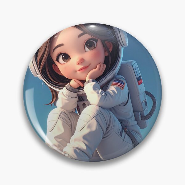 Item preview, Sitting On top of the World Astronaut Girl designed and sold by Clickcreations.