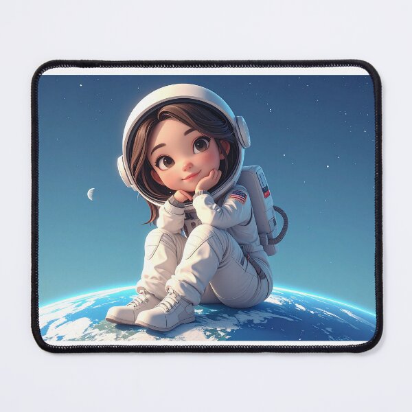 Item preview, Sitting On top of the World Astronaut Girl designed and sold by Clickcreations.