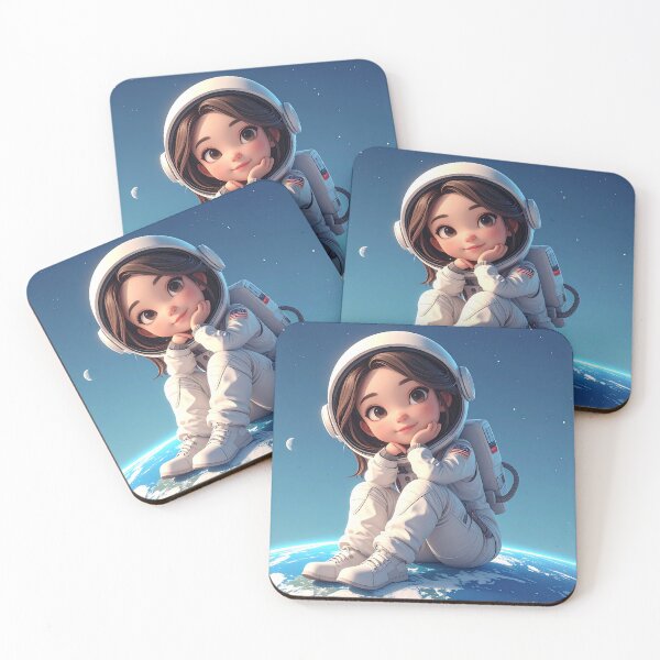 Item preview, Sitting On top of the World Astronaut Girl designed and sold by Clickcreations.