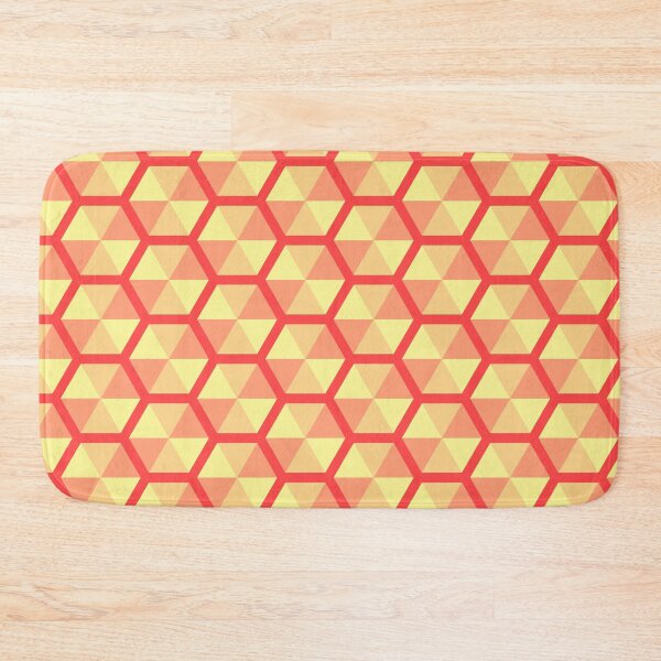 Item preview, Orange Hex Grid - Abstract Geometric Shape Pattern  - Gift Ideas For Men designed and sold by RoyalStarsPatts.