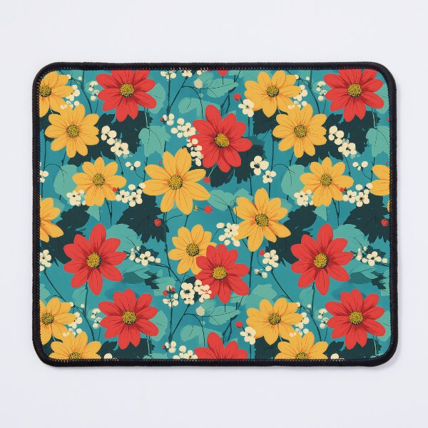 Item preview, Red Mexican Sunflower Tithonia Pattern designed and sold by ConcienciaEco.