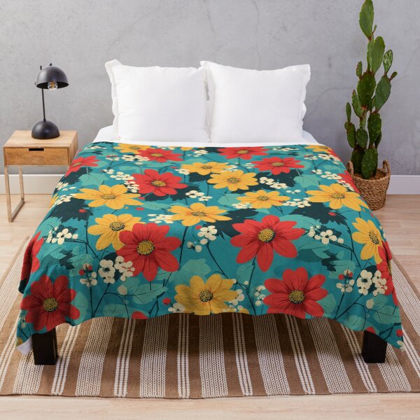 Item preview, Red Mexican Sunflower Tithonia Pattern designed and sold by ConcienciaEco.