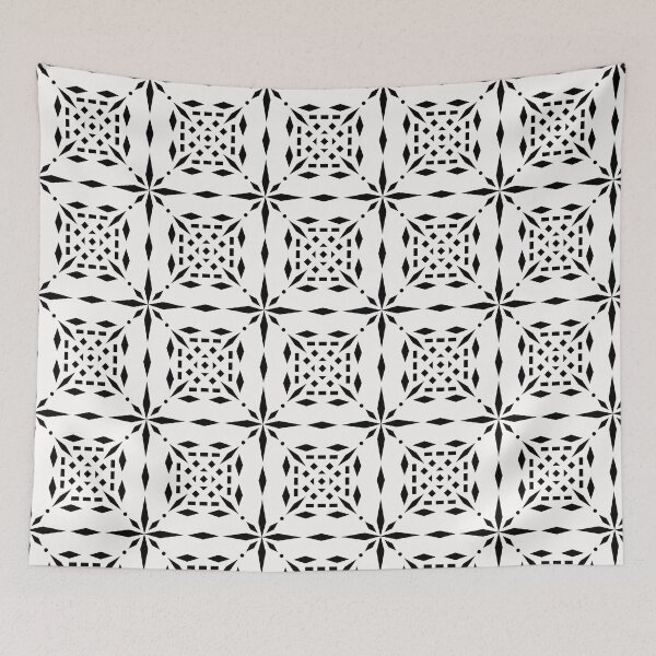 Item preview, Geometric Monochrome Pattern ADG P25.P01.047 designed and sold by Space & Care - Art Deco GeoMetrica.