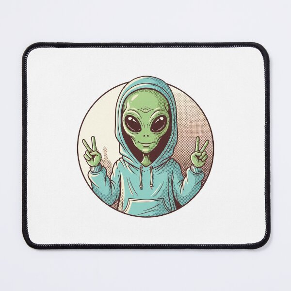Item preview, Alien Vibes Hoodie – Retro Sci-Fi Logo designed and sold by Pollock.