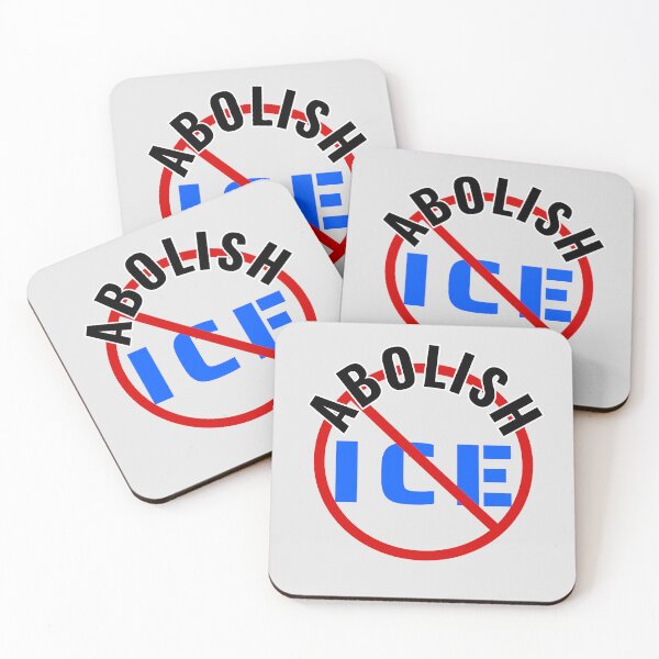 Item preview, ABOLISH ICE Protest Badge Style designed and sold by Dystopian Design.