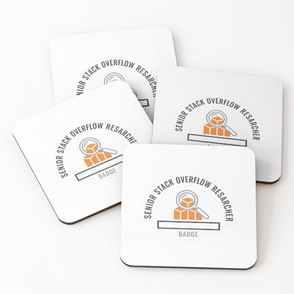 Item preview, Senior StackOverflow Researcher Official Developer Badge designed and sold by Stickera_Studio.