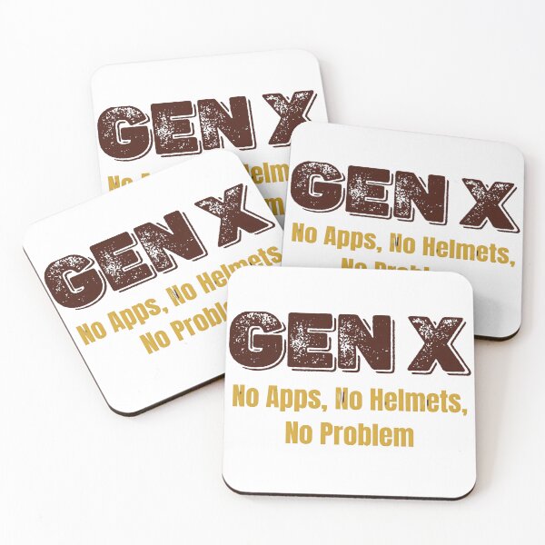 Item preview, Gen X Nostalgia Quote: "No Apps, No Helmets, No Problem" Distressed Graphic designed and sold by VibranPalette.