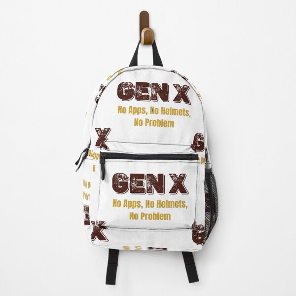 Item preview, Gen X Nostalgia Quote: "No Apps, No Helmets, No Problem" Distressed Graphic designed and sold by VibranPalette.