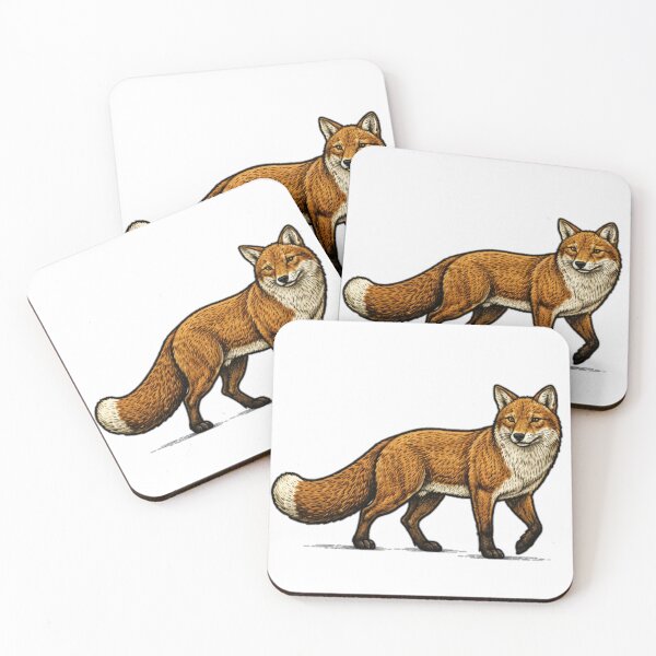 Item preview, Embroidered-Style Fox designed and sold by TJT-GRAPHIX.