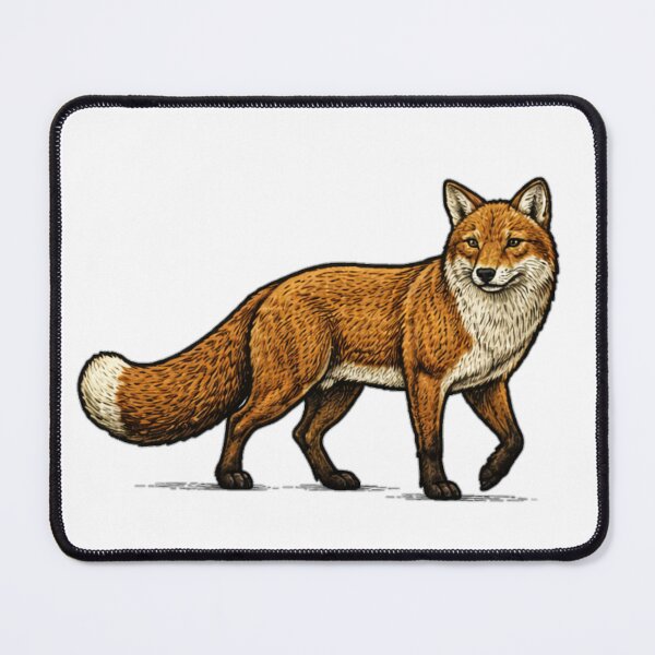 Item preview, Embroidered-Style Fox designed and sold by TJT-GRAPHIX.