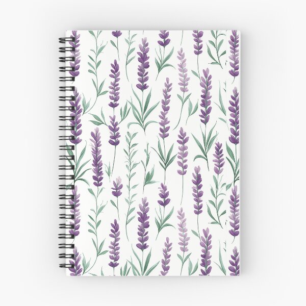 Item preview, Purple Lavender Flowers Vertical Pattern designed and sold by ConcienciaEco.