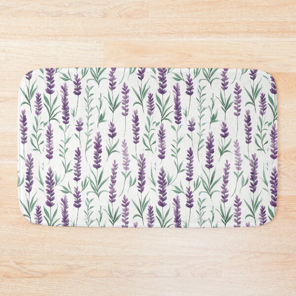 Item preview, Purple Lavender Flowers Vertical Pattern designed and sold by ConcienciaEco.