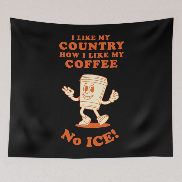 Item preview, Anti-ICE Vintage Coffee Cartoon designed and sold by MusiMochi.