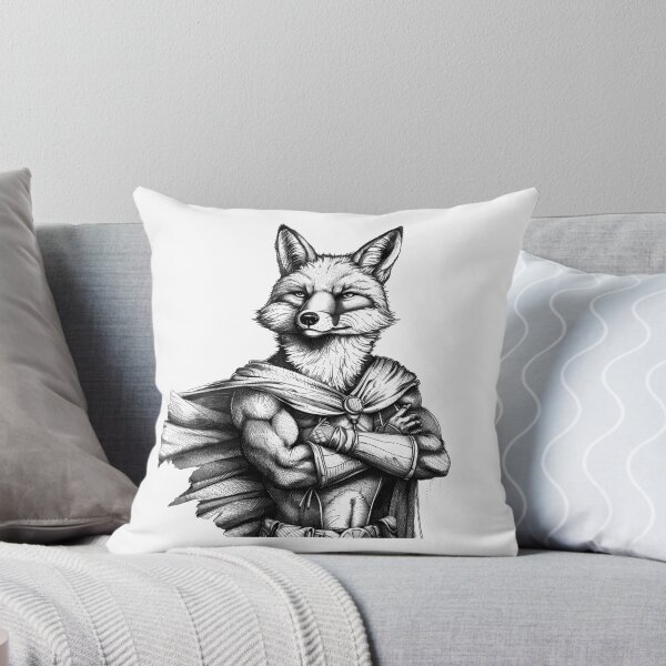 Item preview, Muscular Fox Superhero – Bold Anthro Animal Comic Art designed and sold by inkoutninja.