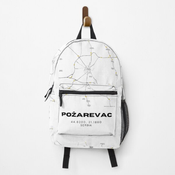 Item preview, Požarevac Serbia Map Print | Minimalist City Road Map Wall Art designed and sold by RM-Journey.