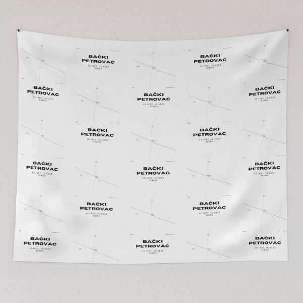 Item preview, Bačka Palanka Serbia Map Print | Minimalist City Road Map Wall Art designed and sold by RM-Journey.