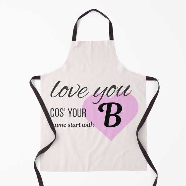 Item preview, Love You Cos Your Name Starts With B Initial Monogram designed and sold by Nordic Echo.