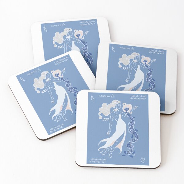 Item preview, Aquarius the Water Bearer star sign designed and sold by LauraCoxArt.