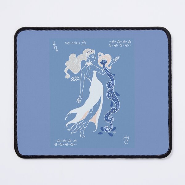 Item preview, Aquarius the Water Bearer star sign designed and sold by LauraCoxArt.