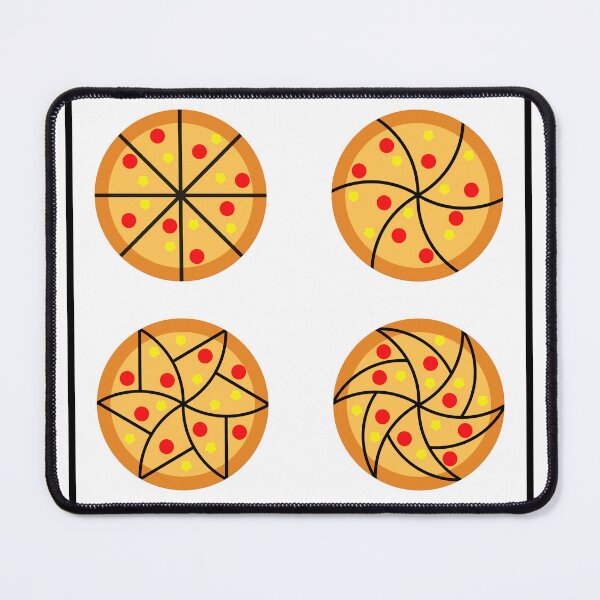 Item preview, How to slice a pizza (white) designed and sold by Nerdivora.