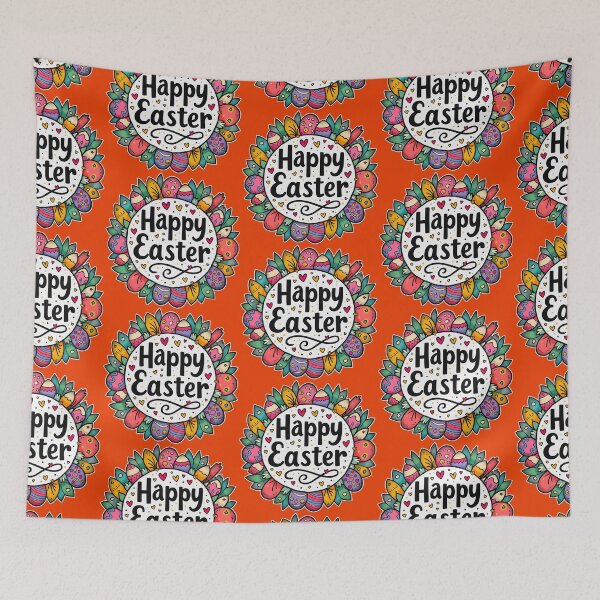 Artikelvorschau, Happy Easter – Decorative Floral Frame entworfen und verkauft von Topoartispp.