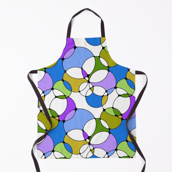 Item preview, Neurographic Joy Abstract Overlapping Shapes Blue Purple Green designed and sold by thecolorbirdie.