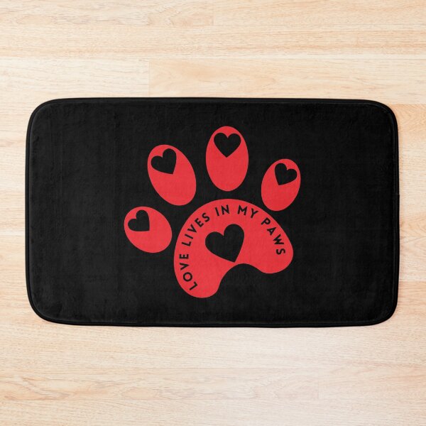 Item preview, Love Lives in My Paws - Print Heart Design for Animal Lovers Illustration designed and sold by NaturEdeN.