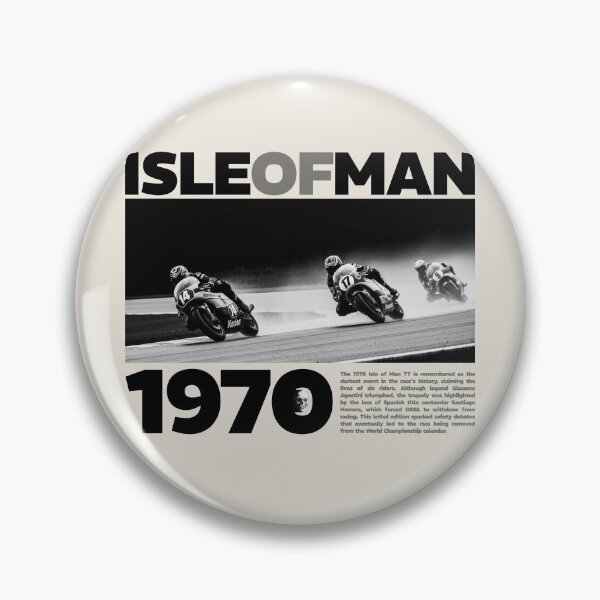 Item preview, 1970 Isle of Man TT Race History Commemorative Vintage Poster designed and sold by KiwiRider.