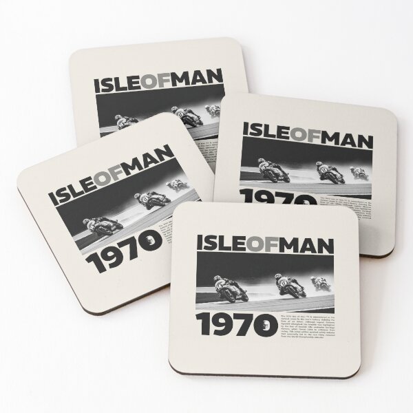 Item preview, 1970 Isle of Man TT Race History Commemorative Vintage Poster designed and sold by KiwiRider.