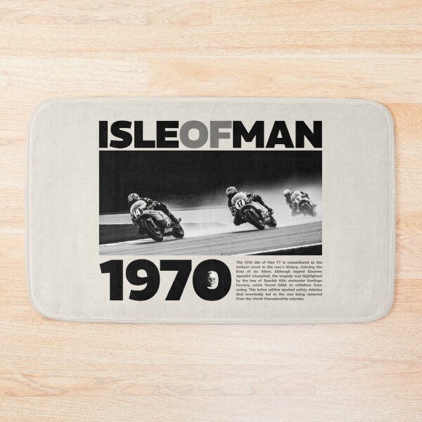 Item preview, 1970 Isle of Man TT Race History Commemorative Vintage Poster designed and sold by KiwiRider.