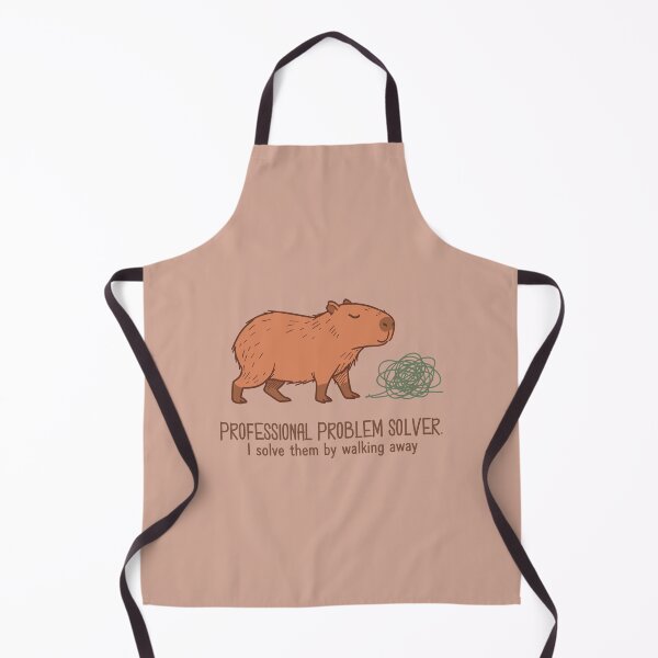 Artikelvorschau, professioneller Problemlöser Capybara entworfen und verkauft von CamaleonDesigns.