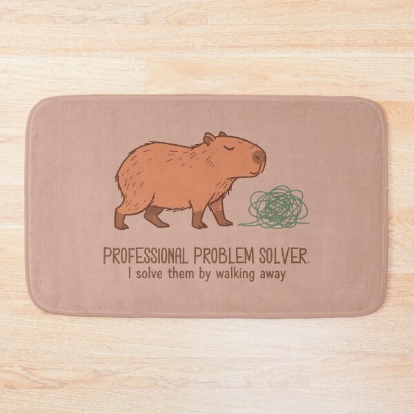 Artikelvorschau, professioneller Problemlöser Capybara entworfen und verkauft von CamaleonDesigns.