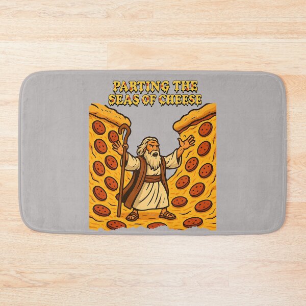 Item preview, Parting The Seas of Cheese Shirt, Surreal Pizza Parody Graphic Tee, Weirdcore Moses Meme, Funny Food Shirt by The Bizarre Archive designed and sold by The Bizarre Archive.