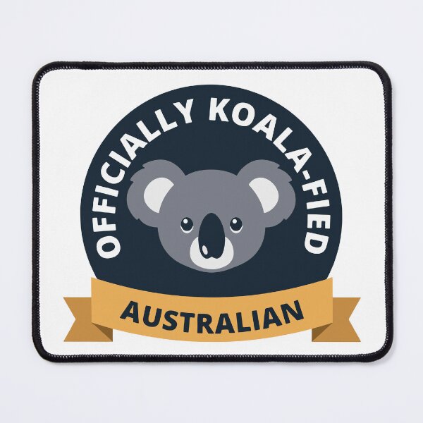 Item preview, Officially Koala-fied Australian - Cute Koala Pun Badge designed and sold by KrystalWilson.