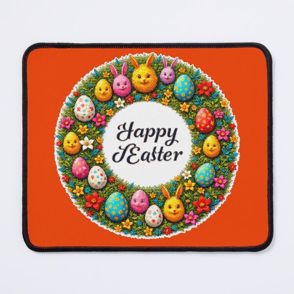 Item preview, Happy Easter – Festive Egg Wreath designed and sold by Topoartispp.