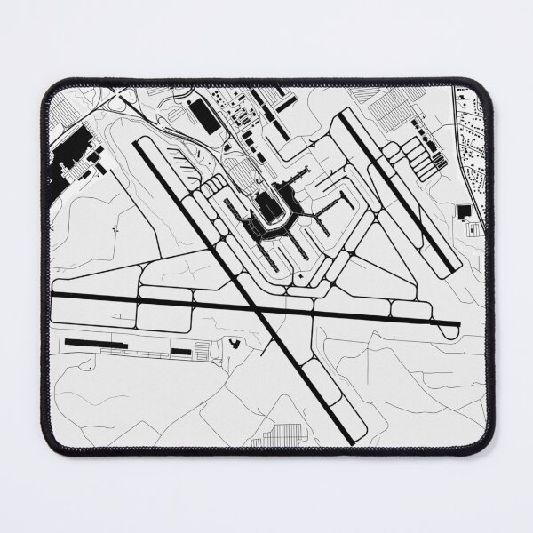 Item preview, KBWI Baltimore/Washington International Airport B&W Airport Art designed and sold by RealPilotDesign.
